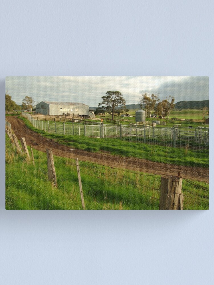Alternate view of Joe Mortelliti Gallery - Rowsley valley farm, near Bacchus Marsh, Victoria, Australia. Canvas Print
