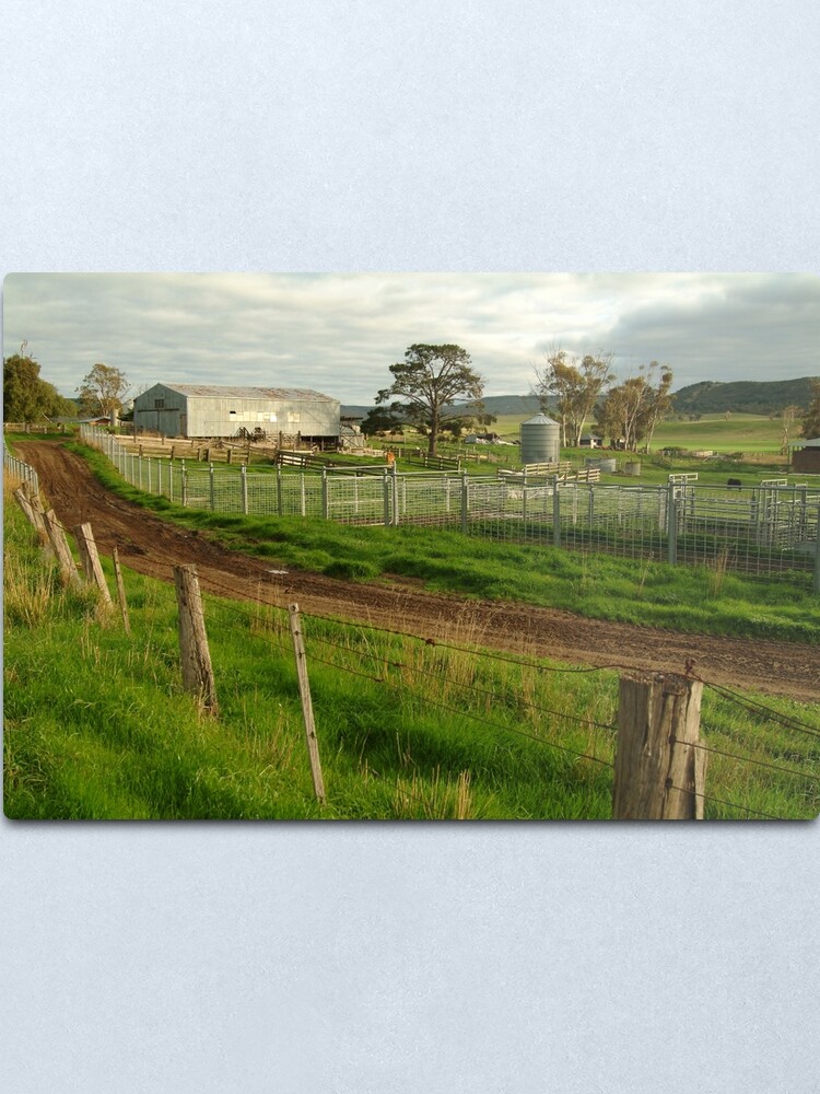 Alternate view of Joe Mortelliti Gallery - Rowsley valley farm, near Bacchus Marsh, Victoria, Australia. Metal Print