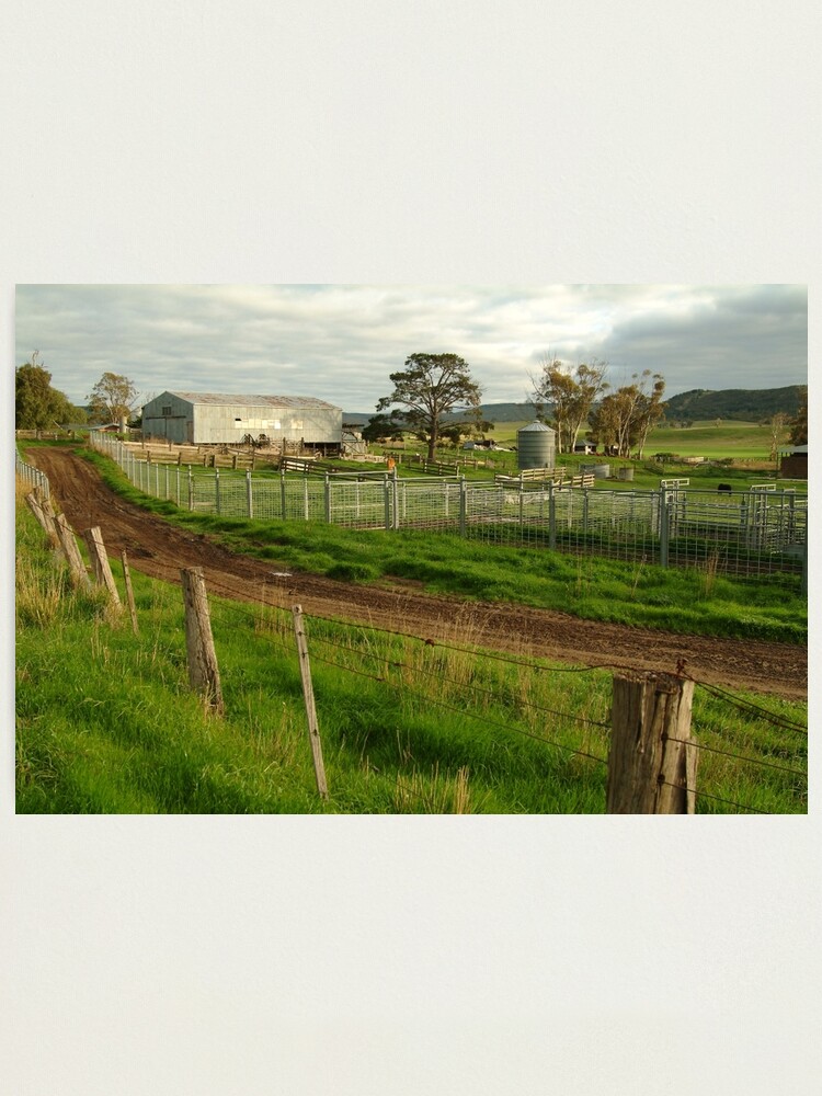 Alternate view of Joe Mortelliti Gallery - Rowsley valley farm, near Bacchus Marsh, Victoria, Australia. Photographic Print