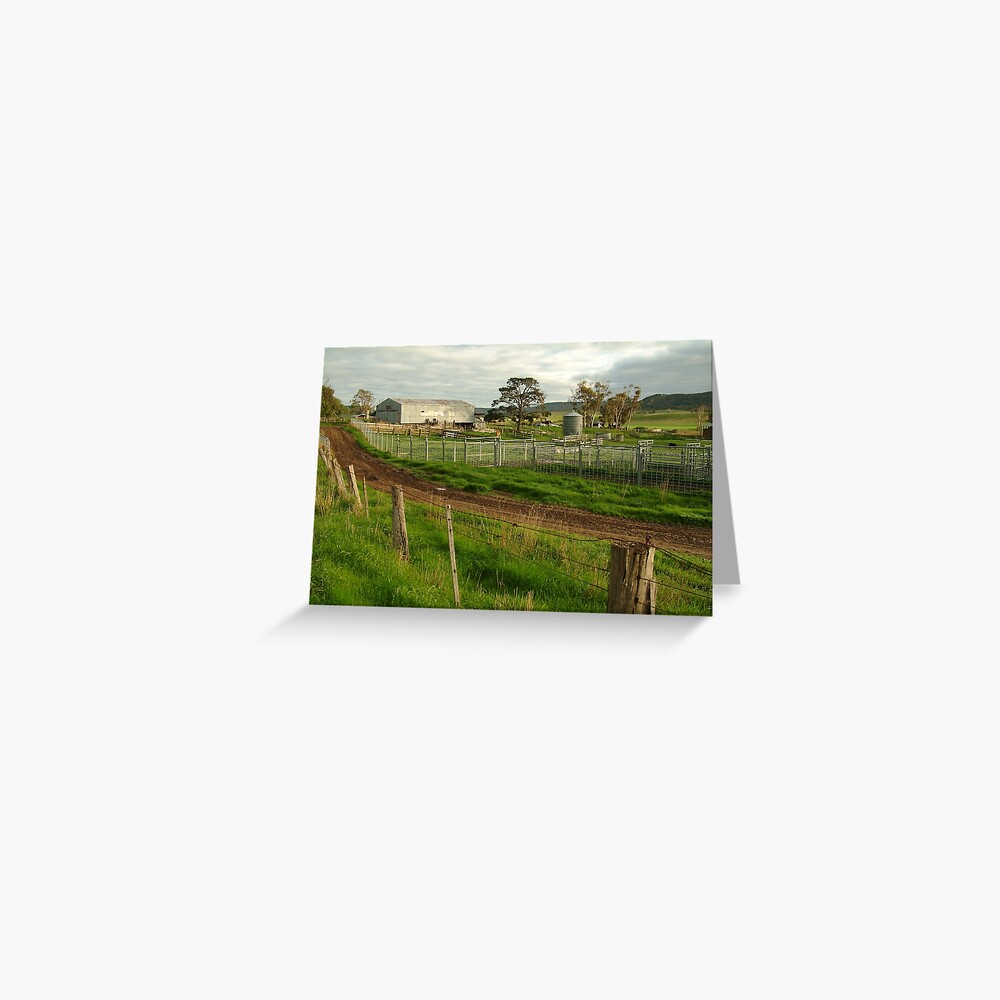Joe Mortelliti Gallery - Rowsley valley farm, near Bacchus Marsh, Victoria, Australia. Greeting Card