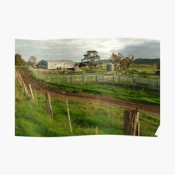 Joe Mortelliti Gallery - Rowsley valley farm, near Bacchus Marsh, Victoria, Australia. Poster
