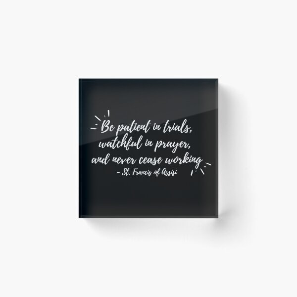 Item preview, Be patient in trials (white text) designed and sold by Grace Feucht.