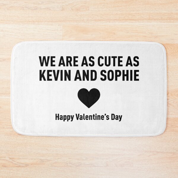 Item preview, We Are As Cute As Kevin And Sophie (Valentine's Day Edition) - Black designed and sold by FilipeFerreira.