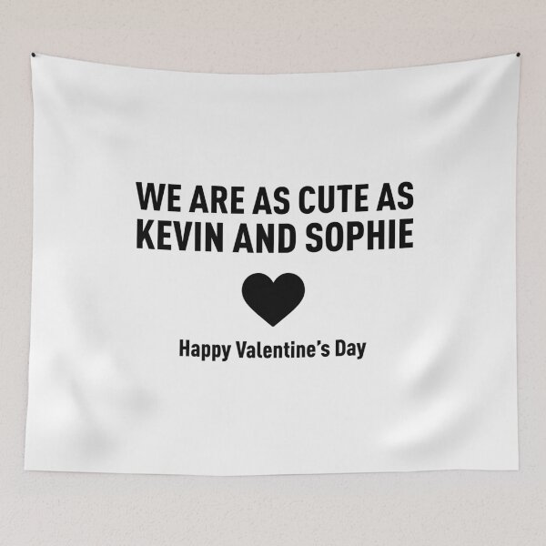 Item preview, We Are As Cute As Kevin And Sophie (Valentine's Day Edition) - Black designed and sold by FilipeFerreira.