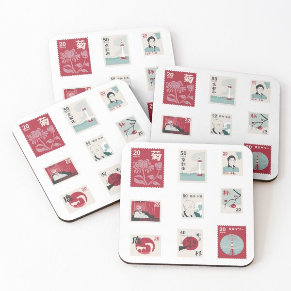Item preview, Beautiful Japanese Stamps Sticker Pack - White Version designed and sold by yumiso.