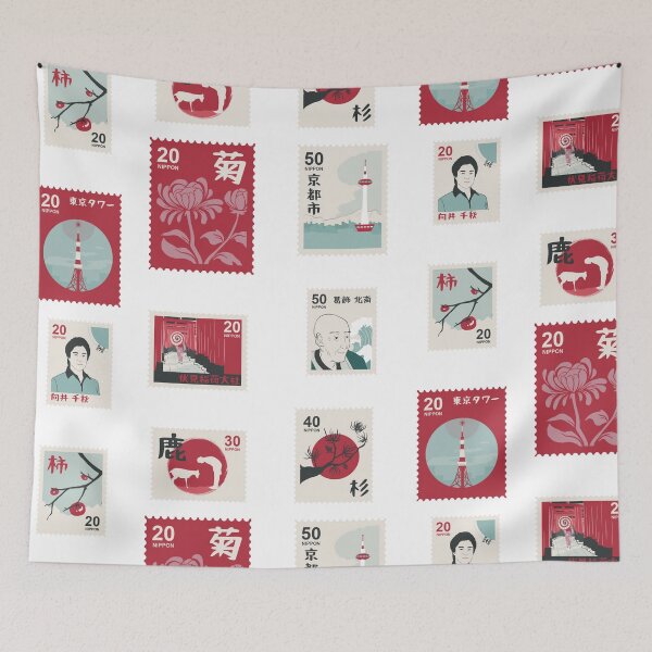 Item preview, Beautiful Japanese Stamps Sticker Pack - White Version designed and sold by yumiso.