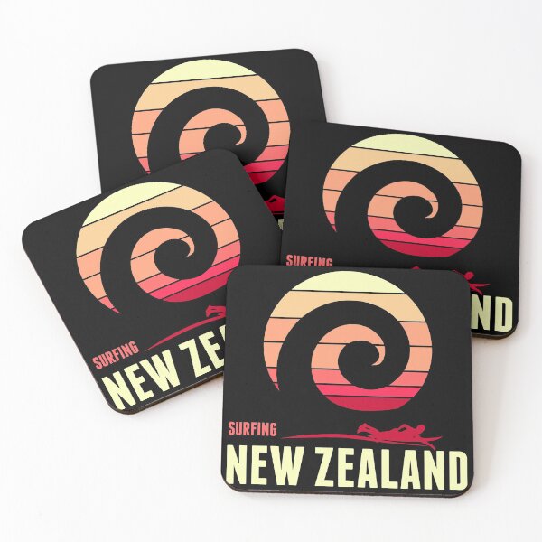 Item preview,  Surf New Zealand  in a retro design designed and sold by Kiwidom.