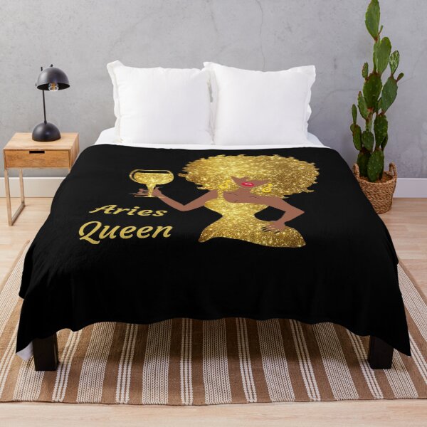 Item preview, Aries Queen Black Women Afro Hair designed and sold by R&BApparel.