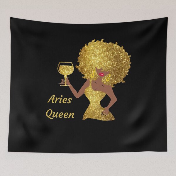 Item preview, Aries Queen Black Women Afro Hair designed and sold by R&BApparel.