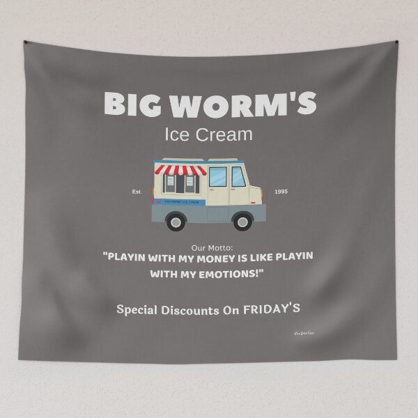 Item preview, Funny Parody - Friday's Big Worm's Ice Cream designed and sold by VonWesTees.