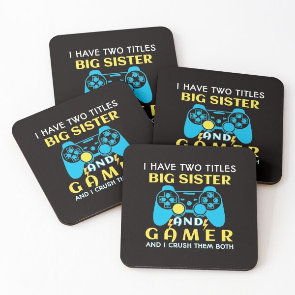 Item preview, I HAVE TWO TITLES SISTER AND GAMER AND ICRUSH THEM BOTH designed and sold by Hussain Shirts.