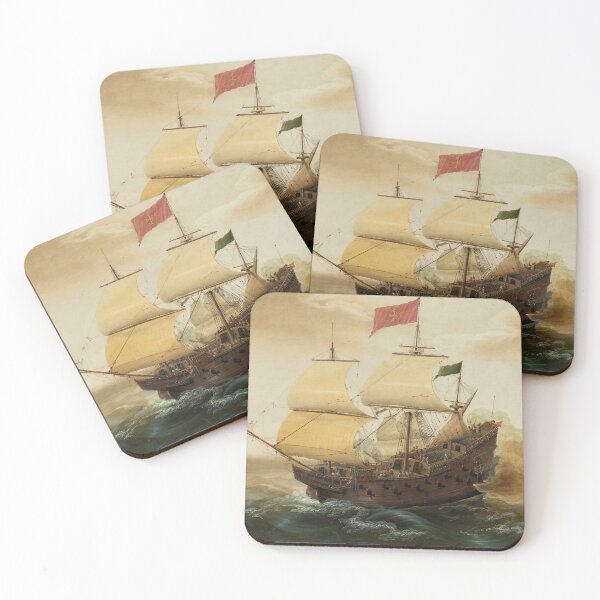 Item preview, A Naval Encounter between Dutch and Spanish Warships by  Cornelis Verbeeck, Dutch, 1618/1620 designed and sold by Shapes-Mania.
