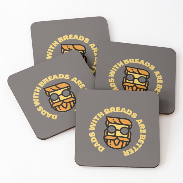 Item preview, "Dads with beards are better" Comic Facial Beard Print designed and sold by JoyforU.