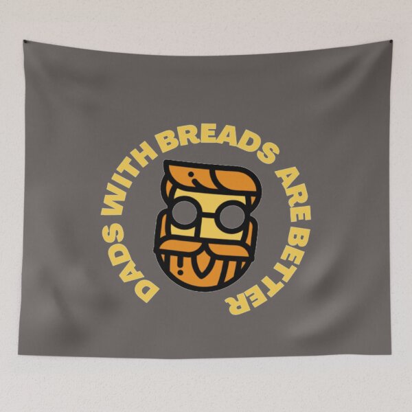 Item preview, "Dads with beards are better" Comic Facial Beard Print designed and sold by JoyforU.