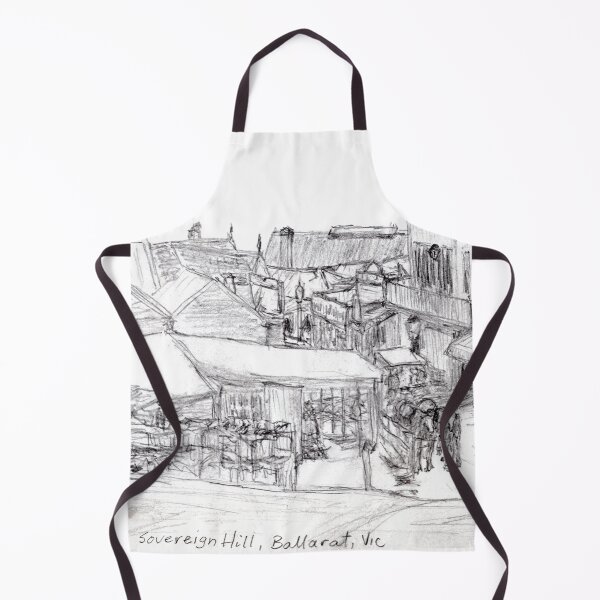 Item preview, Australian Scene - Sovereign Hill, Ballarat, Vic, Aus. designed and sold by Anne Huth.