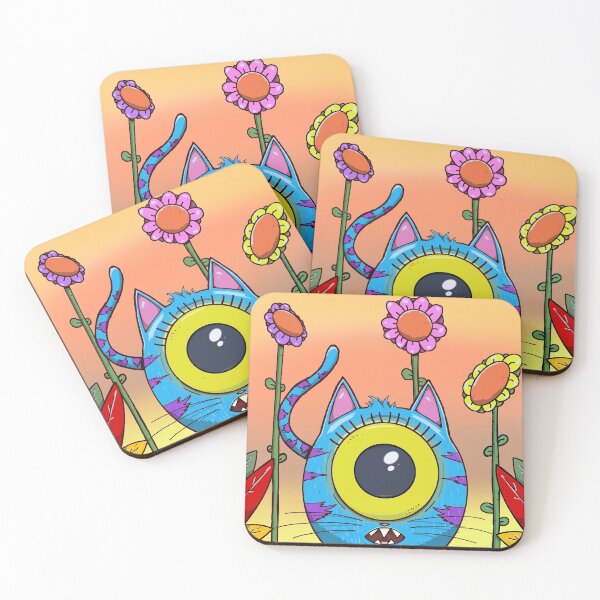 Item preview, Cute alien cat ink version designed and sold by Goodtimecomics.