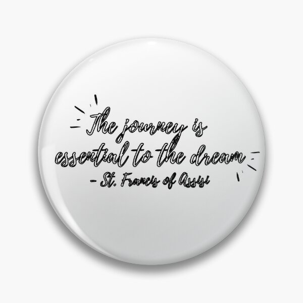 Item preview, The journey is essential to the dream (black hollow text) designed and sold by Grace Feucht.