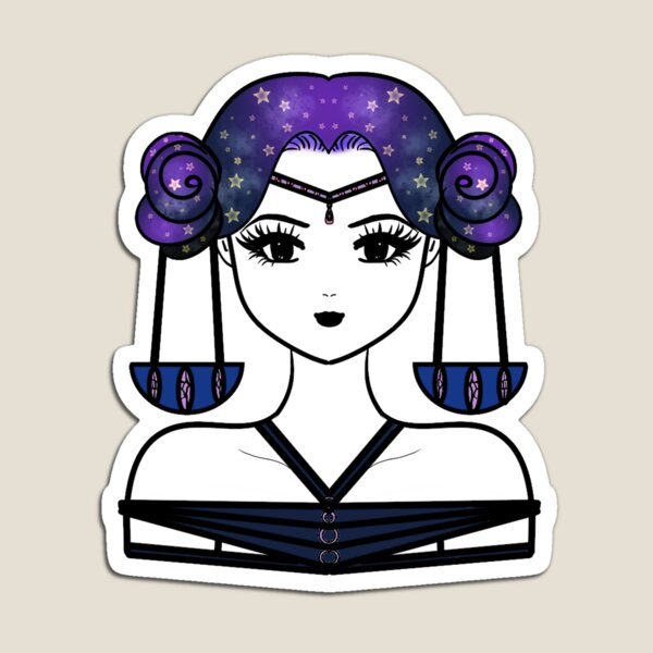 Item preview, Lindo dibujo de signo de astrología de Libra Kawaii celestial designed and sold by mellylo7.
