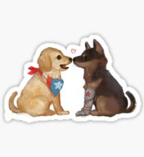 Cap & Bucky Sticker