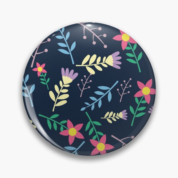 Item preview, Sophisticated Elegant Classy Feminine Dark Blue Flowery Pattern designed and sold by GeekHeadDesigns.