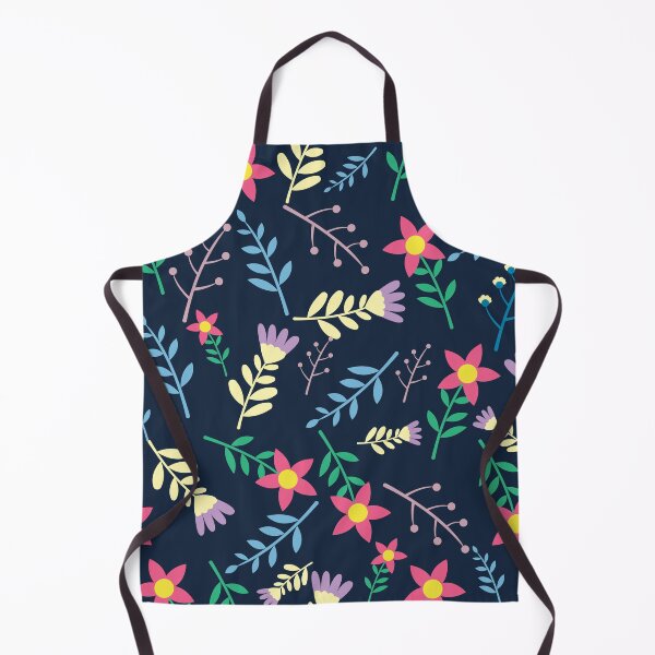 Item preview, Sophisticated Elegant Classy Feminine Dark Blue Flowery Pattern designed and sold by GeekHeadDesigns.