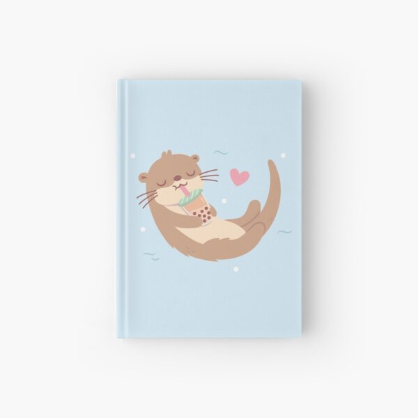 Aperçu de l'œuvre Cette loutre mignonne adore boire du thé aux perles créée et vendue par rustydoodle.