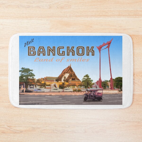 Item preview, Vintage poster Bangkok, Thailand designed and sold by Kevin Hellon.