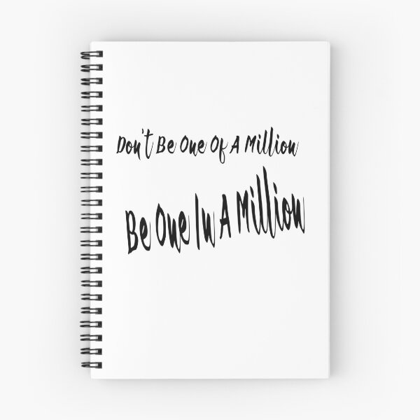 Item preview, Don't Be One Of A Million Be One In A Million Black Version designed and sold by darknessjeff86.