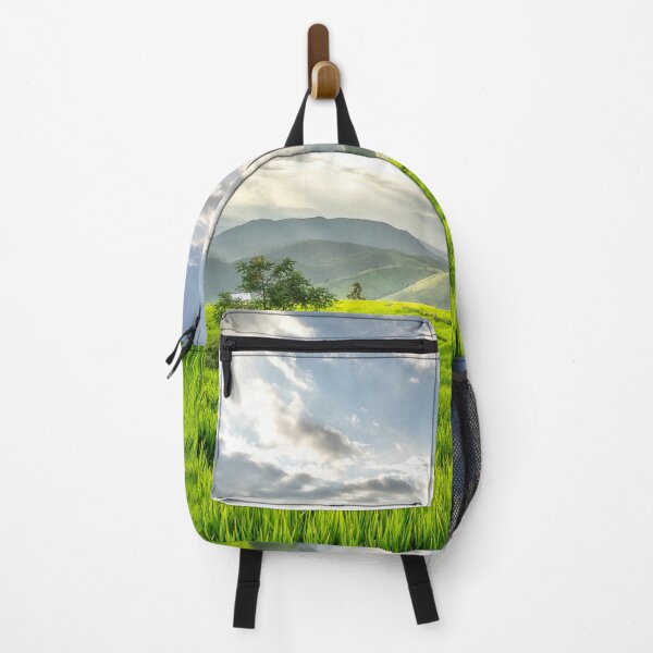 Item preview, Thailand Rice Field With Mountain Landscape designed and sold by JTS STORE.