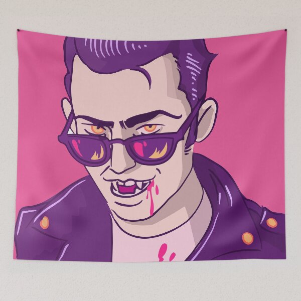 Item preview, Greaser Vampire Cartoon designed and sold by SLAG-Creative.