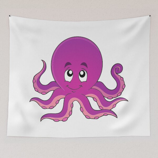 Item preview, pink octopus designed and sold by treasure-crafts.