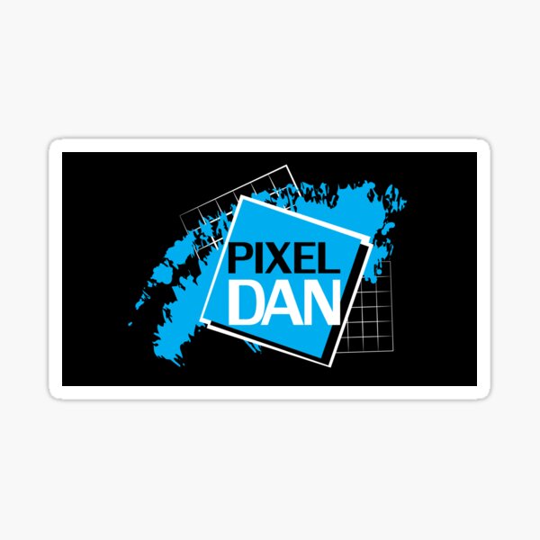 Retro Logo Black Sticker
