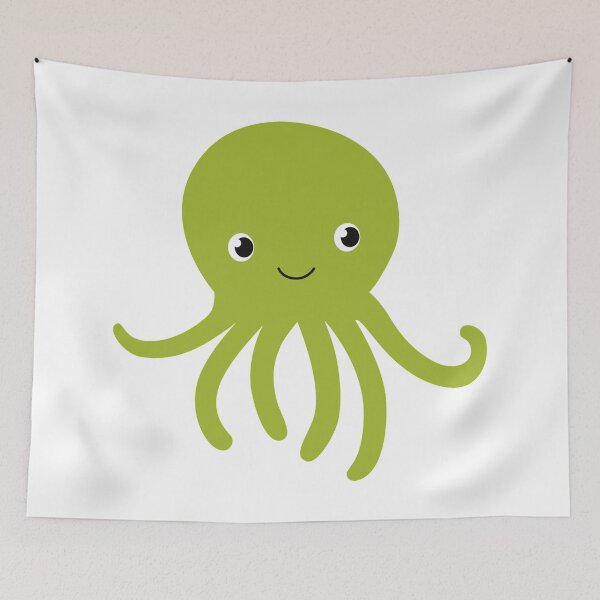 Item preview, green octopus designed and sold by treasure-crafts.