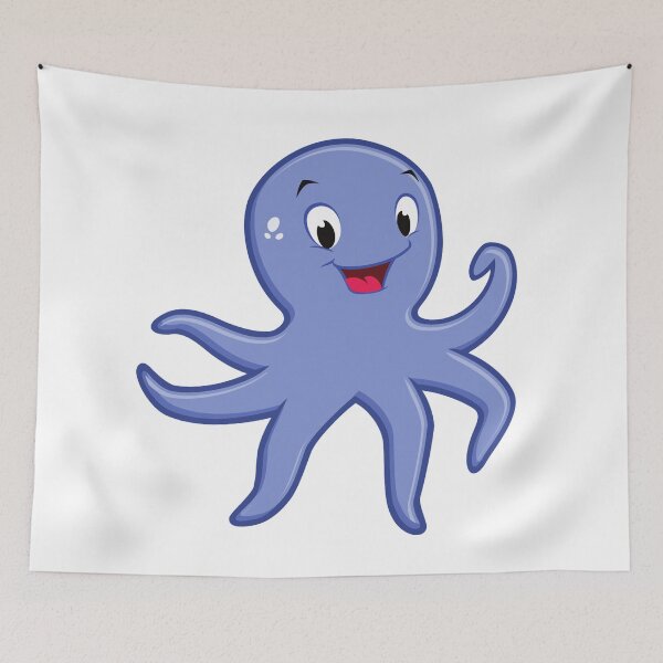 Item preview, mighty blue octopus designed and sold by treasure-crafts.