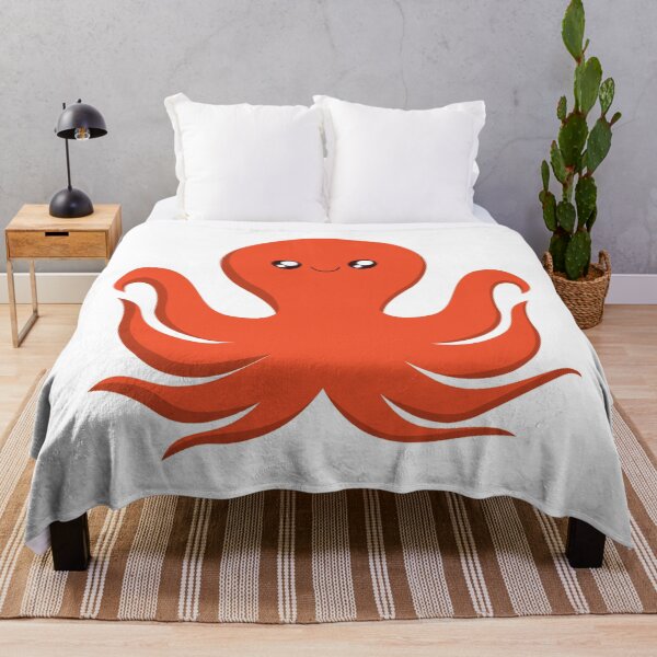 Item preview, orange octopus designed and sold by treasure-crafts.