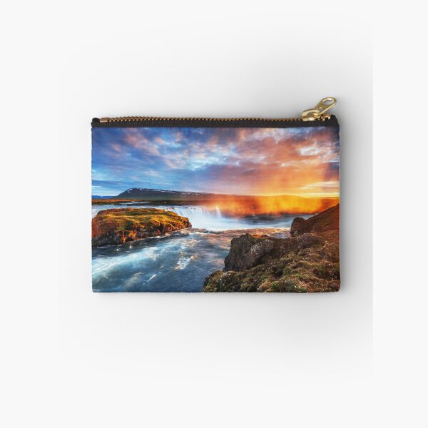 Item preview, Beautiful Sunset With Waterfall Landscape designed and sold by JTS STORE.