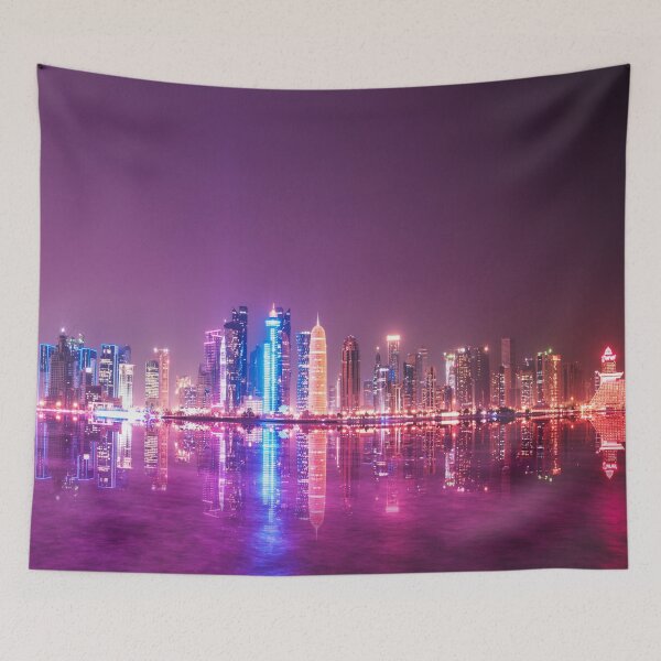 Item preview, doha skyline at night designed and sold by franckreporter.