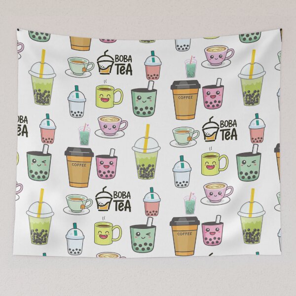 Item preview, Green Tea Boba And Taro And Milk Tea designed and sold by Mariano Topno.