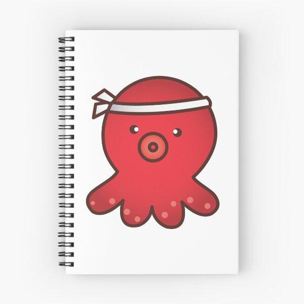 Item preview, red ninja octopus designed and sold by treasure-crafts.
