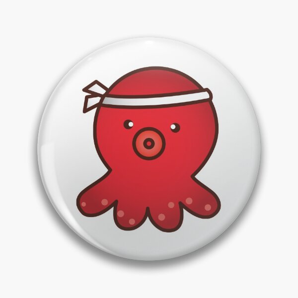 Item preview, red ninja octopus designed and sold by treasure-crafts.