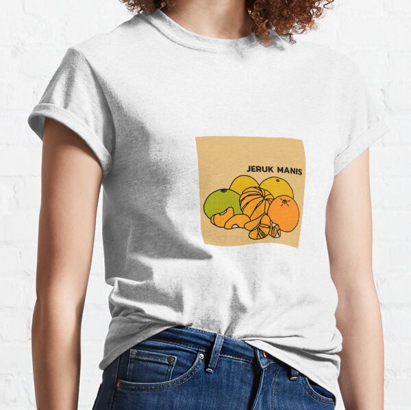 Mandarin (Jeruk Manis) (Beige Background) Classic T-Shirt