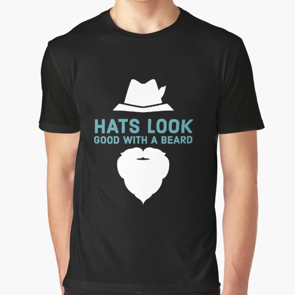 Vista previa del artículo con la obra «Los sombreros se ven bien con barba», diseñado y vendido por EmotionArt.