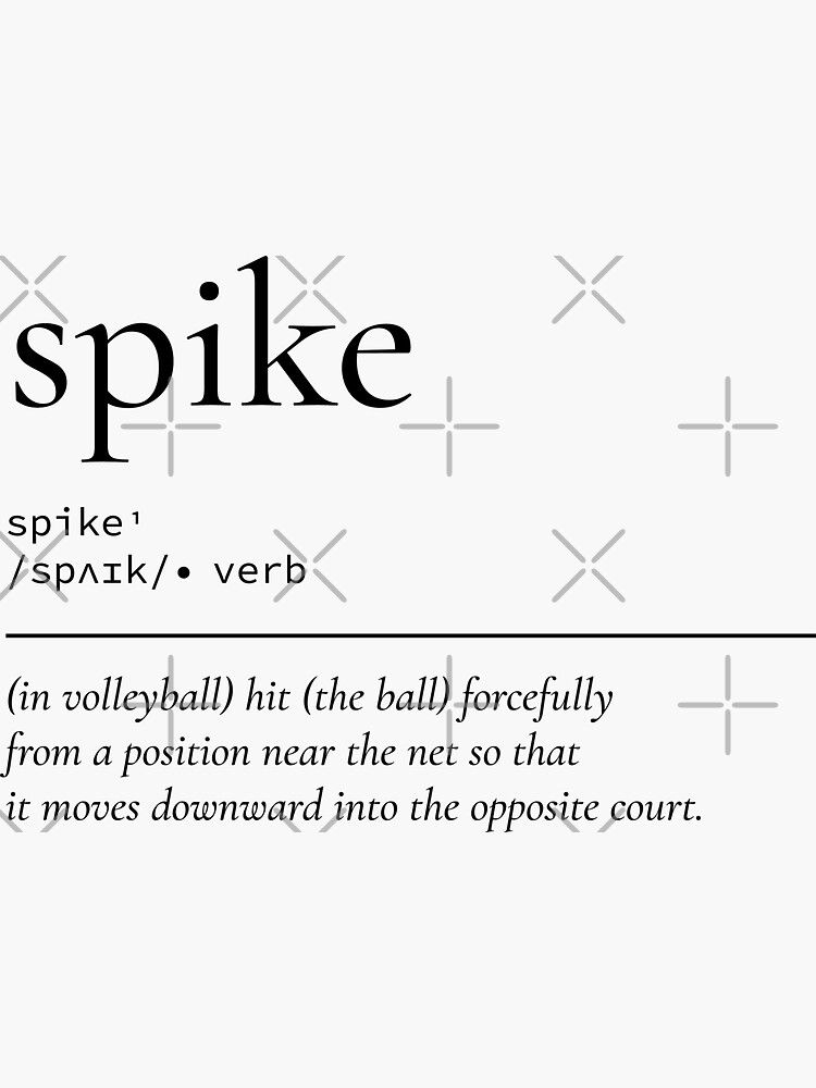spike definition in volleyball