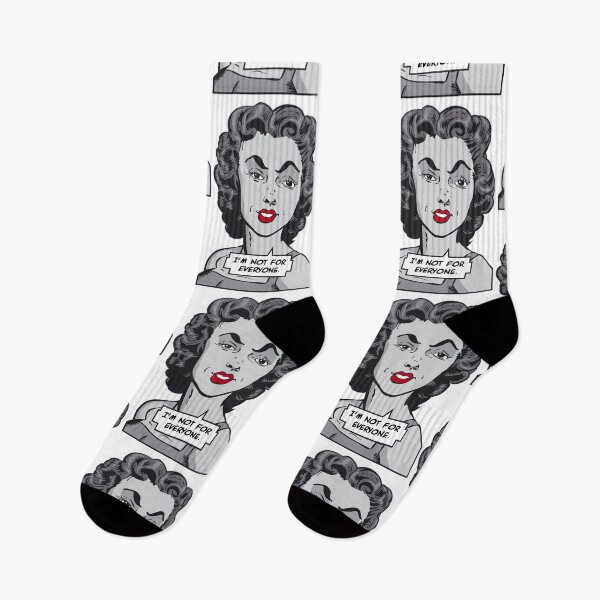 Item preview, I'm Not For Everyone Sarcastic Vintage Pop Art Girl designed and sold by GrandeDuc.