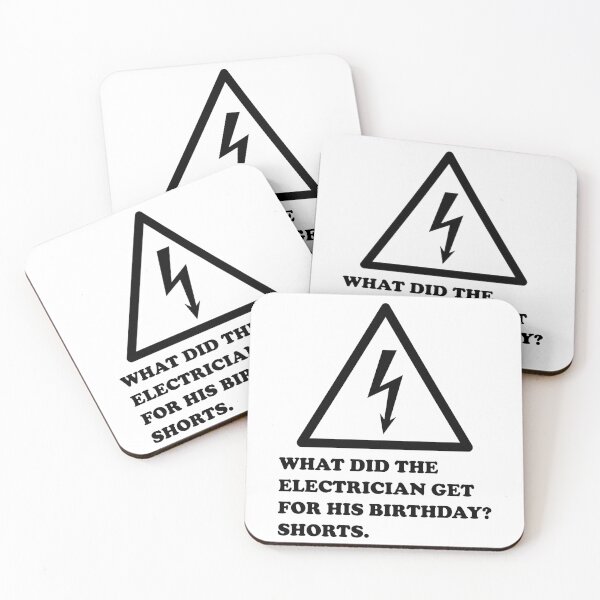 Item preview, What Did The Electrician Get For His Birthday? Shorts. designed and sold by DomGDesign.