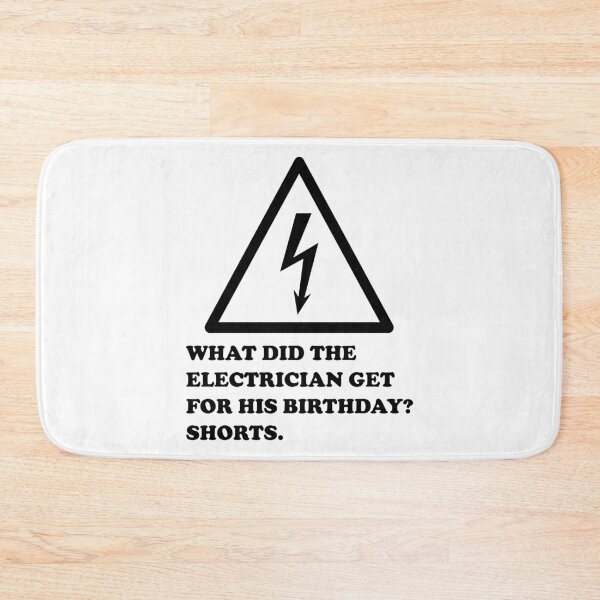 Item preview, What Did The Electrician Get For His Birthday? Shorts. designed and sold by DomGDesign.