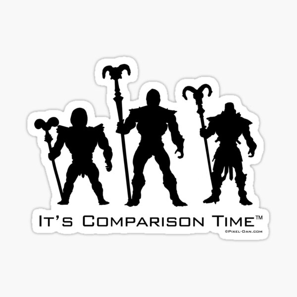 It's Comparison Time - Skeleton Black Sticker