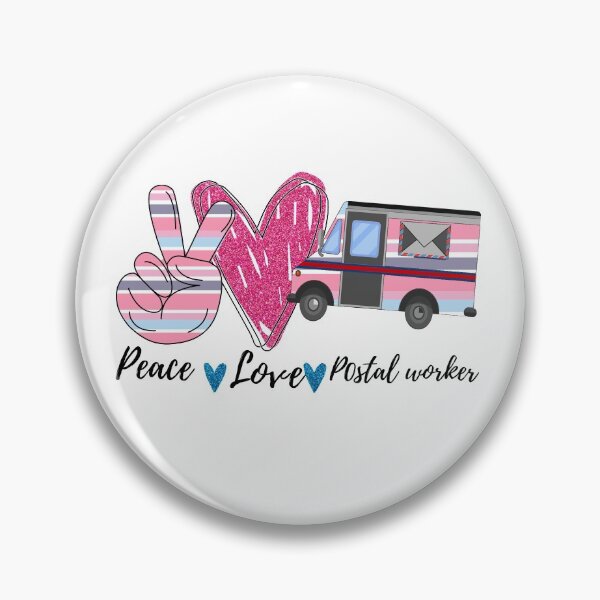 Item preview, peace love postal worker  designed and sold by Jknok.