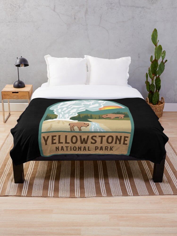 Yosemite Nationalpark Fleecedecke – Weich, Warm & Mit Detailreicher Landkarten-Optik