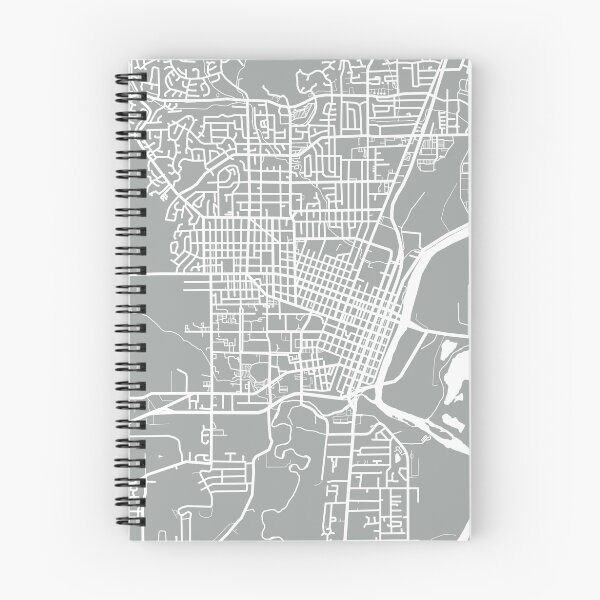Artikelvorschau, Corvallis Karte - Hellgrau entworfen und verkauft von CartoCreative.